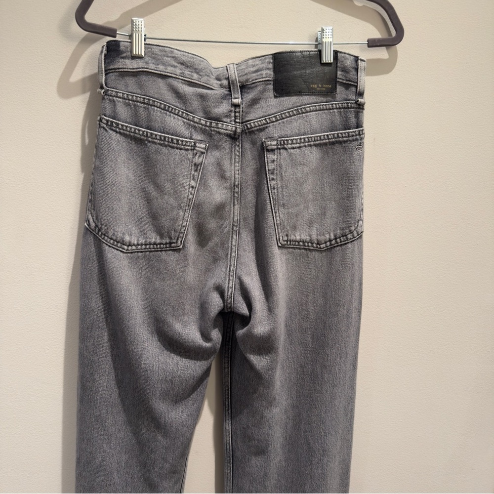 rag & bone Slate Grey Acid Wash Denim Wide Leg Baggy Jeans Size 29 Women’s - Picture 4 of 10